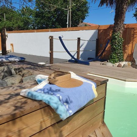 Cottage La Dune Avec Piscine Les Cigales Du Bassin A Гюжан-Местрас Екстер'єр фото